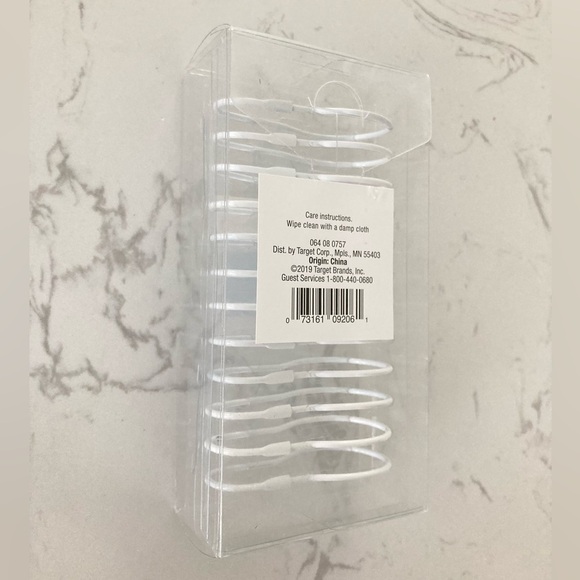 Room Essentials Basic Shower Curtain Hook with Clasp - NIB - Picture 4 of 4